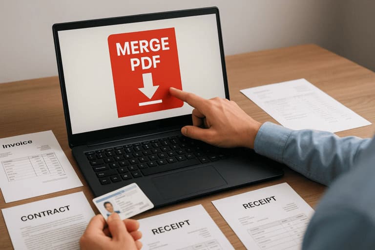 merge scanned document photos into one PDF