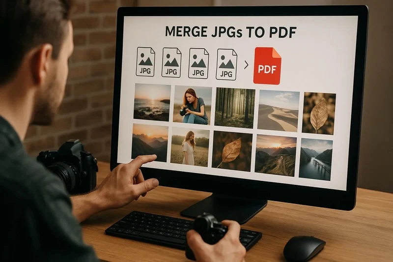 merge multiple images into a pdf